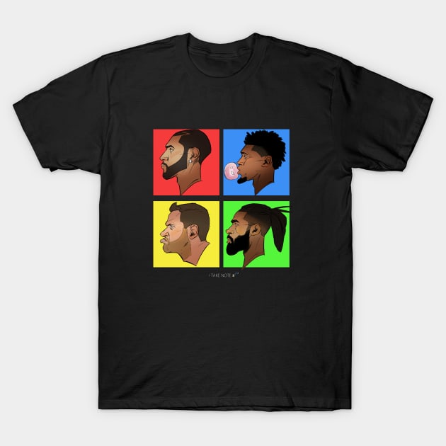 Take Note - Jazz Quad T-Shirt by CowhideComics